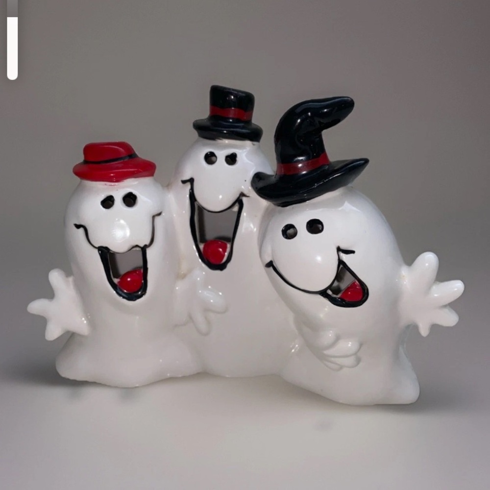 Charming Ghost Trio Holiday Decor